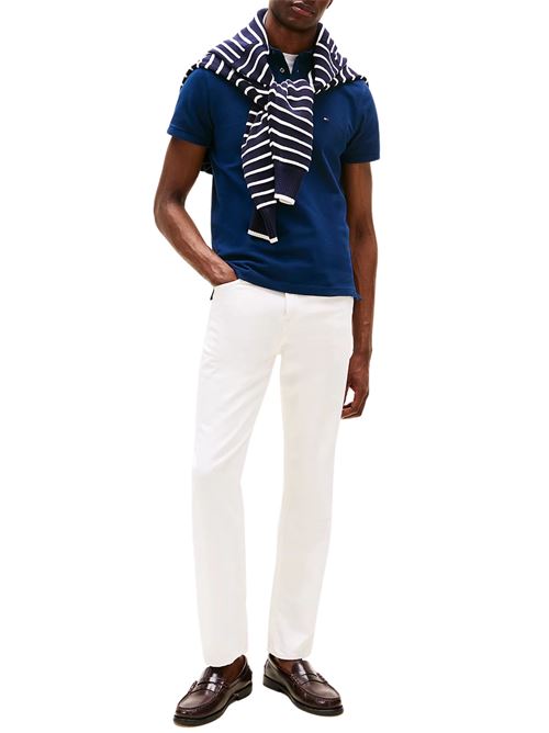 Polo uomo blu in cotone Tommy Hilfiger | MW0MW17771DAF